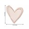 20 Rose Gold 11" x 9" Paper Beverage Cocktail Napkins Heart Design Party Events